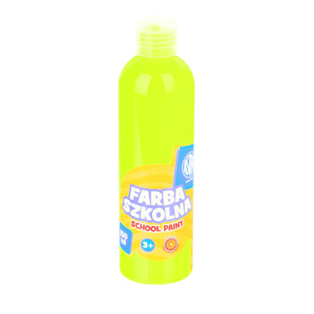 Farba szkolna Astra 250 ml fluorescencyjna cytrynowa 