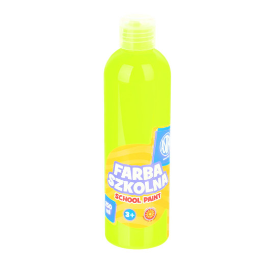 Farba szkolna Astra 250 ml fluorescencyjna cytrynowa 