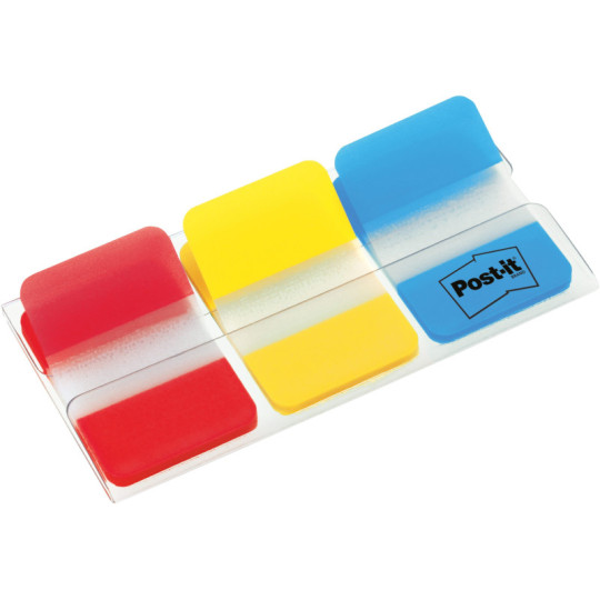 Zakładki indeksujące Post-it Strong 3kol. 25,4x38mm 3x22