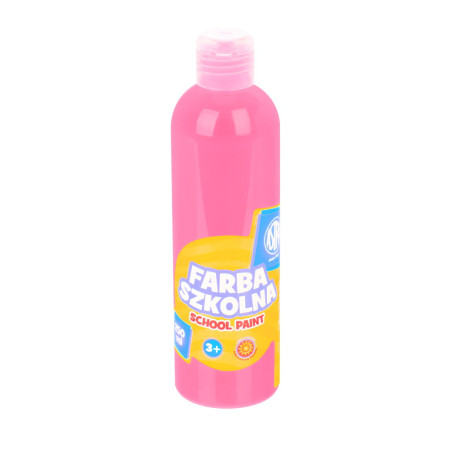 Farba szkolna Astra 250 ml różowa 