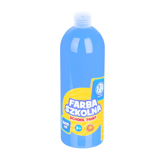 Farba szkolna Astra 1000 ml niebieska ciemna 