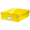 Pudełko z przgródkami Leitz Click & Store WOW średnie żółte