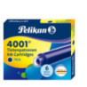 Naboje atramentowe Pelikan 4001 niebieskie długie (5szt)