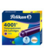 Naboje atramentowe Pelikan 4001 fioletowe krótkie (6szt)