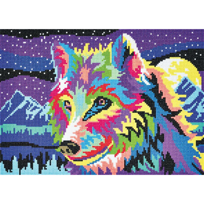 Diamond Painting - Special Shape - Mandala Wolf(30*40cm)-995652.04