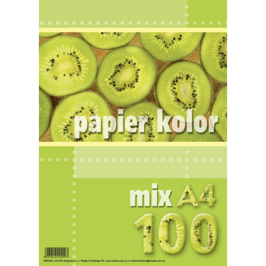 Papier ksero A4 80g 100ark. mix 5 kolorów