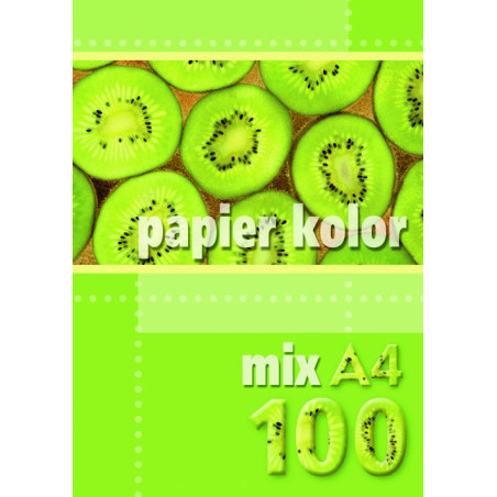 Papier ksero A4 80g 100ark. mix 5 kolorów