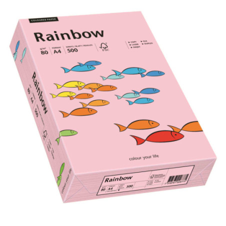 Papier ksero Rainbow A4 80g jasny różowy R54 Papyrus