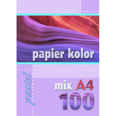 Papier ksero A4 80g 100ark. mix pastelowy