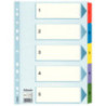 Przekładki numeryczne Esselte Mylar A4/1-5 kolorowe