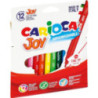 Zestaw pisaków Carioca JOY 12 kolorów łatwozmywalne
