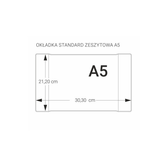 Okładka na zeszyt A5/50szt. Biurfol