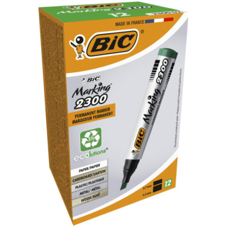 Marker permanentny BIC Marking 2300 zielony