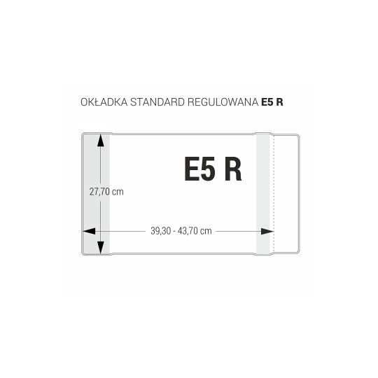 Okładka na zeszyt E5-277 25szt. regulowana Biurfol