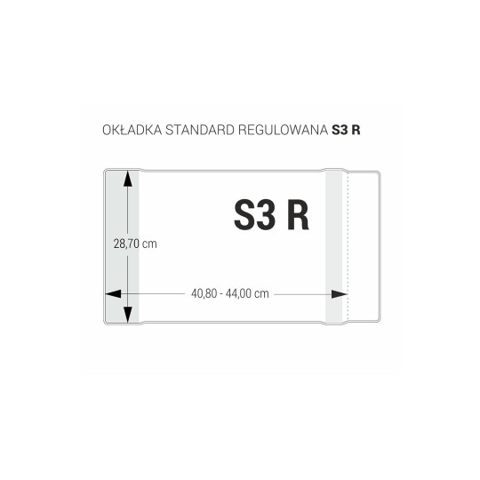 Okładka standard S3-287 regulowana 25szt. Biurfol