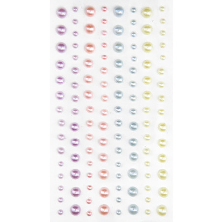 Perły samoprzylepne (120 szt.) Pastel Candies GRPE-017 Dalprint