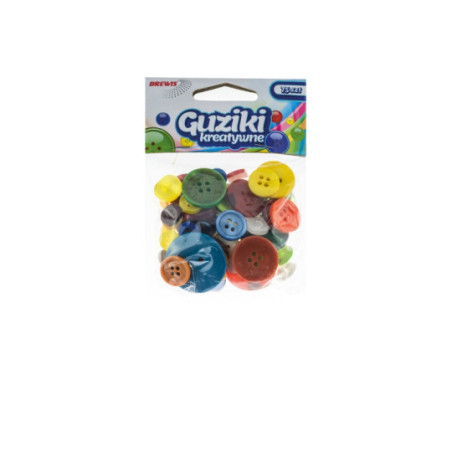 Guziki ozdobne 40g mix kolor GM Brewis