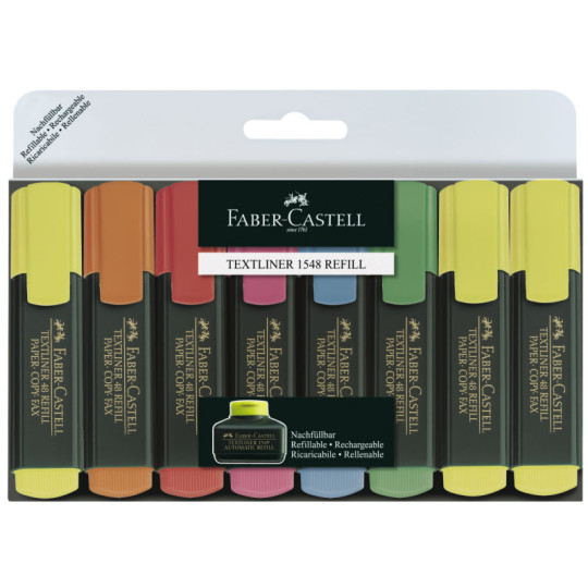 Zakreślacze Faber Castell 8 kolorów