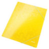 Teczka kartonowa z gumką Leitz WOW żółta
