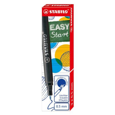 Wkłady do pióra Stabilo Easy original 0.5mm 3szt. niebieskie