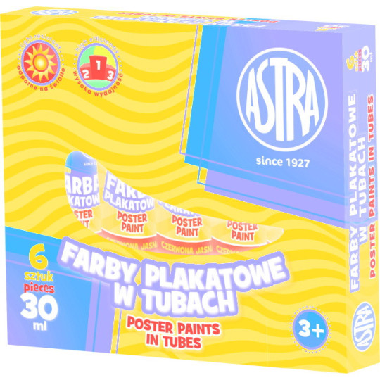 Farba plakatowa Astra tuba 30 ml brązowa 
