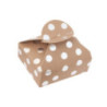 Pudełka składane Candy Box 6x7,5x2,5cm srebne kropki DPBO-055 Dalprint