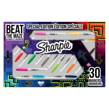 Zestaw markerów Sharpie Maze Fine 30 sztuk 