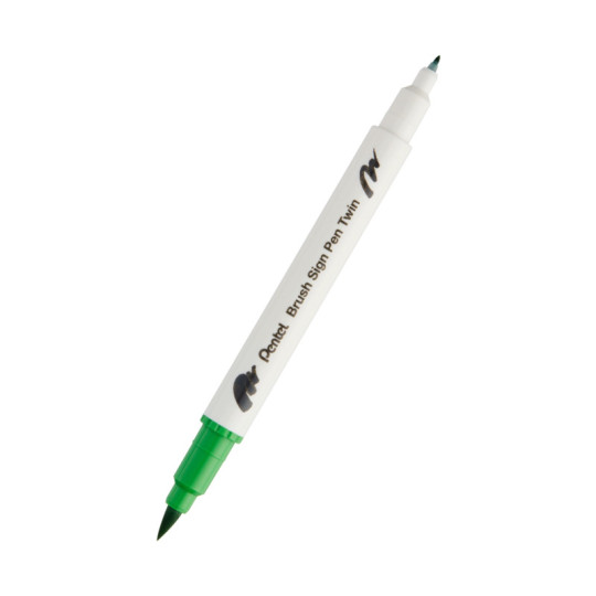 Pisak Brush dwustronna końcówka SESW30C-T111 Pentel Light Green