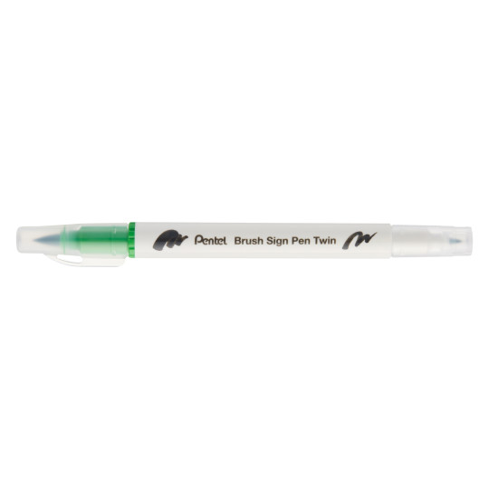 Pisak Brush dwustronna końcówka SESW30C-T111 Pentel Light Green