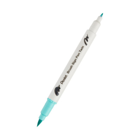 Pisak Brush dwustronna końcówkaSESW30C-T134 Pentel  Emerald Green 