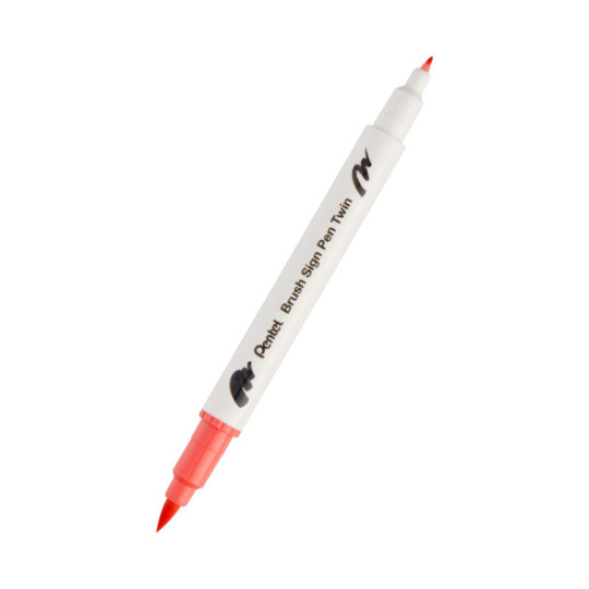 Pisak Brush dwustronna końcówka SESW30C-T135 Pentel Coral Pink