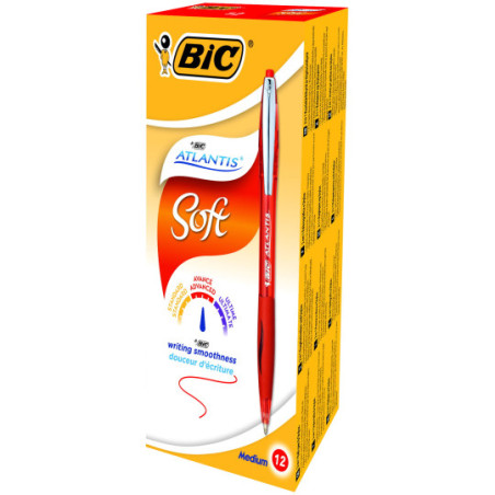 Długopis BIC Atlantis Soft czerwony