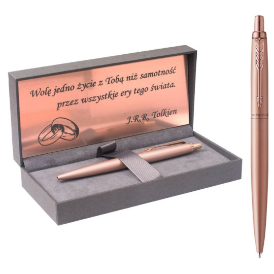 Długopis Parker Jotter Monochrome XL Pink Gold z grawerem