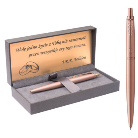 Długopis Parker Jotter Monochrome XL Pink Gold z grawerem