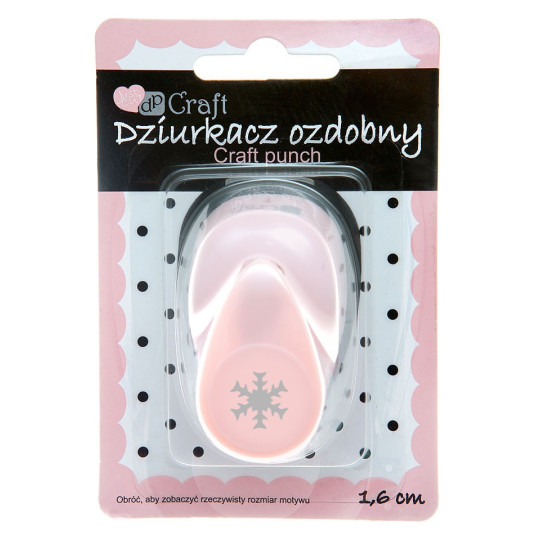 Dziurkacz ozdobny 1,6 cm Śnieżynka 2 JCDZ-105-072 Dalprint