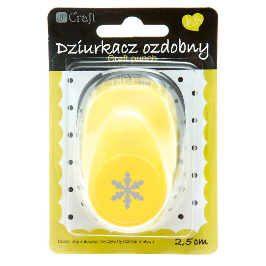 Dziurkacz ozdobny 2,5 cm Śnieżynka JCDZ-110-145 dpCraft