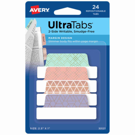 Zakładki indeksujące Ultra Tabs 63,5x25 24szt Avery Zweckform