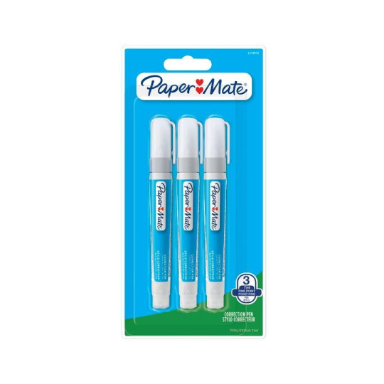 Korektor w pisaku 7ml 3szt. Paper Mate