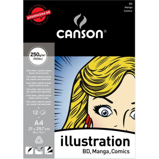 Blok Illustration A4/12ark 250g Canson