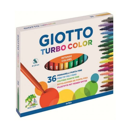 Pisaki Turbo Color 36szt Giotto