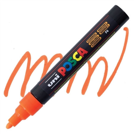 Marker Posca PC5M Uni pomarańczowy fluo