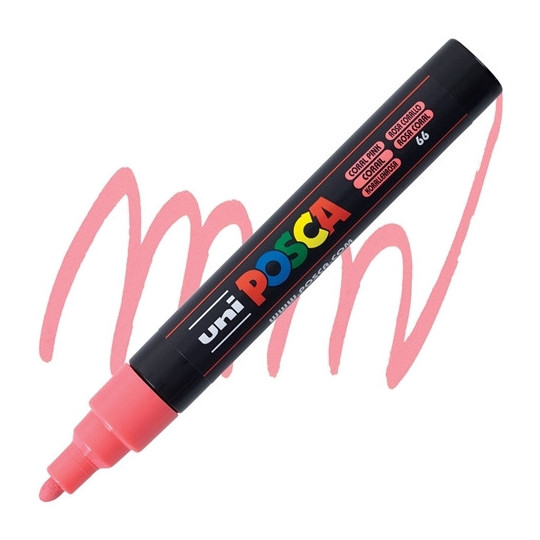 Marker Posca PC-5M Uni koralowy pastelowy