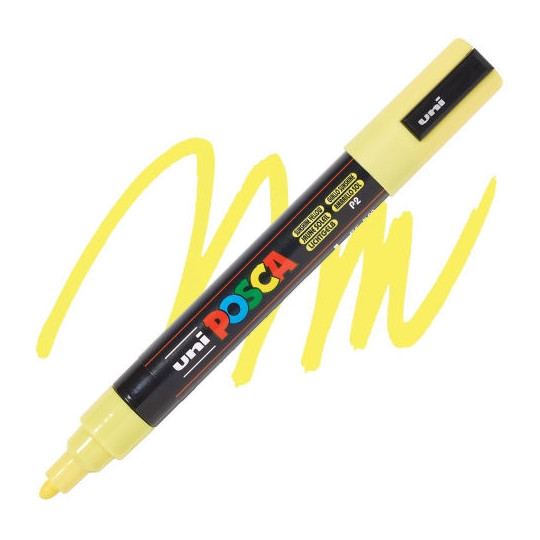 Marker Posca PC5M Uni żółty pastelowy