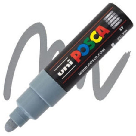 Marker Posca PC-7M Uni szary 