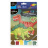 Malowanka z farbami i pędzelkiem - Dinozaury Kidea
