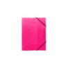 Teczka z gumką A4 PP neon różowa Biurfol
