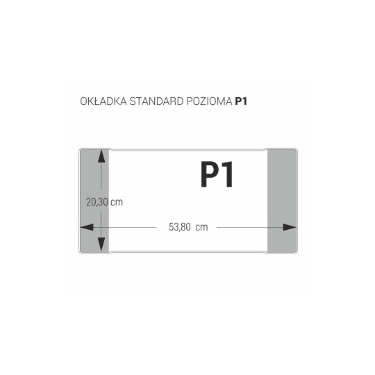 Okładka standard P1-203 pozioma Biurfol 25szt.