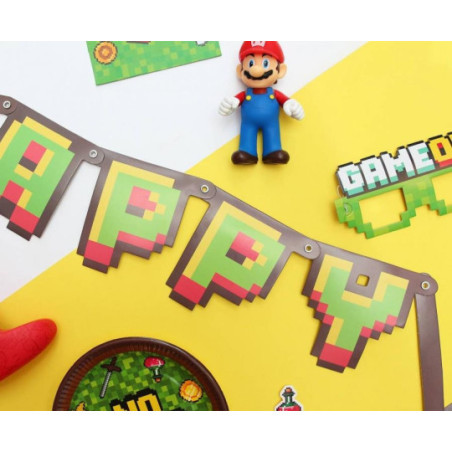 Girlanda papierowa Happy Birthday - Game On 160cm Godan