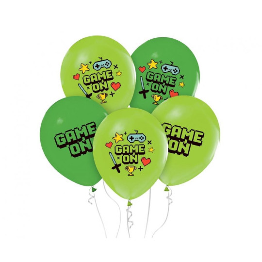 Balony Game On 12" 5szt GoDan