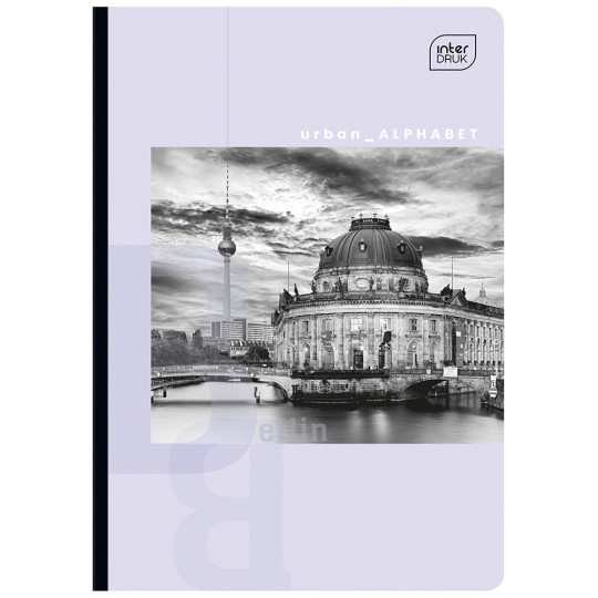 Zeszyt w kratkę A5, B&W, 60 kartek, Interdruk Zeszyt w kratkę A5, B&W, 60 kartek, Interdruk